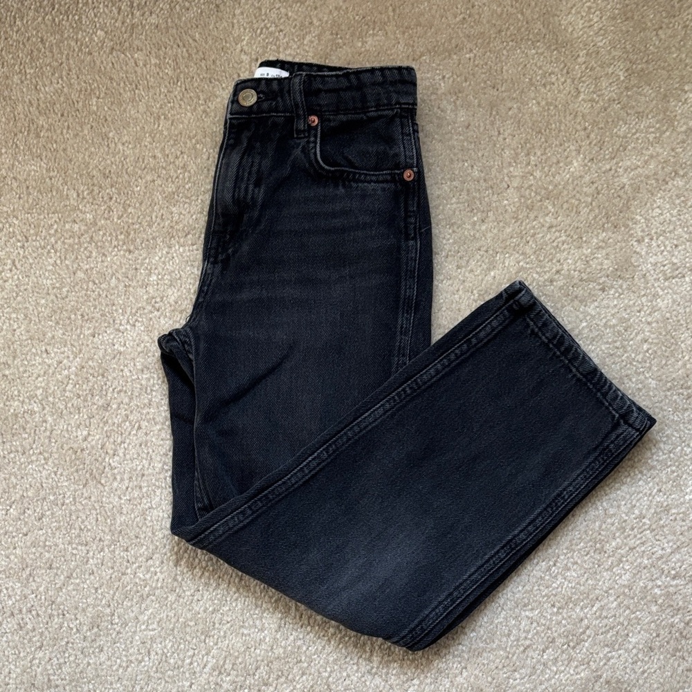 Zara Girls Straight Black Jeans